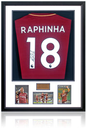 Raphinha Hand Signed Leeds United Shirt AFTAL COA